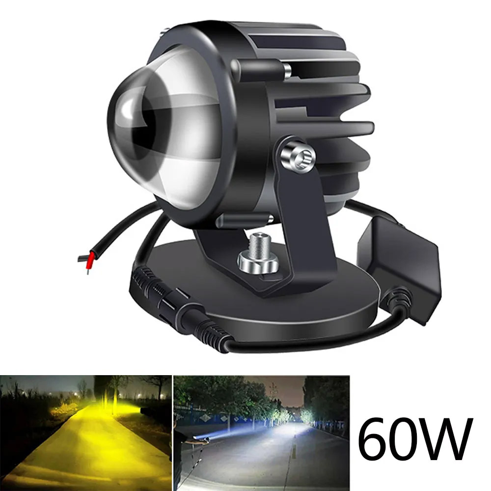 Universal Motorcycle Led Headlight Projector - مصباح جهاز عرض ليزر للدراجة النارية