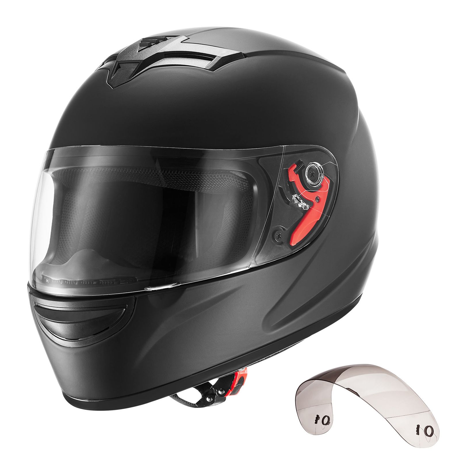 Dual Visor Motorcycle Racing Helmet - خوذة دراجة نارية، كاملة الوجه، للبالغين،