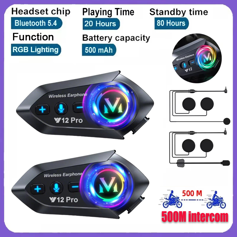 Universal Motorcycle Helmet Intercom Headset - سماعة رأس للدراجات النارية Y20 Pro