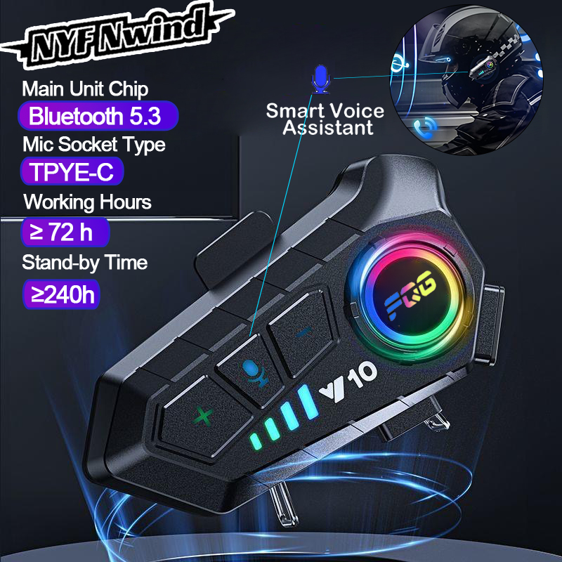 Full Face Motorcycle Helmet With Bluetooth - سماعة رأس خوذة بلوتوث للدراجة النارية