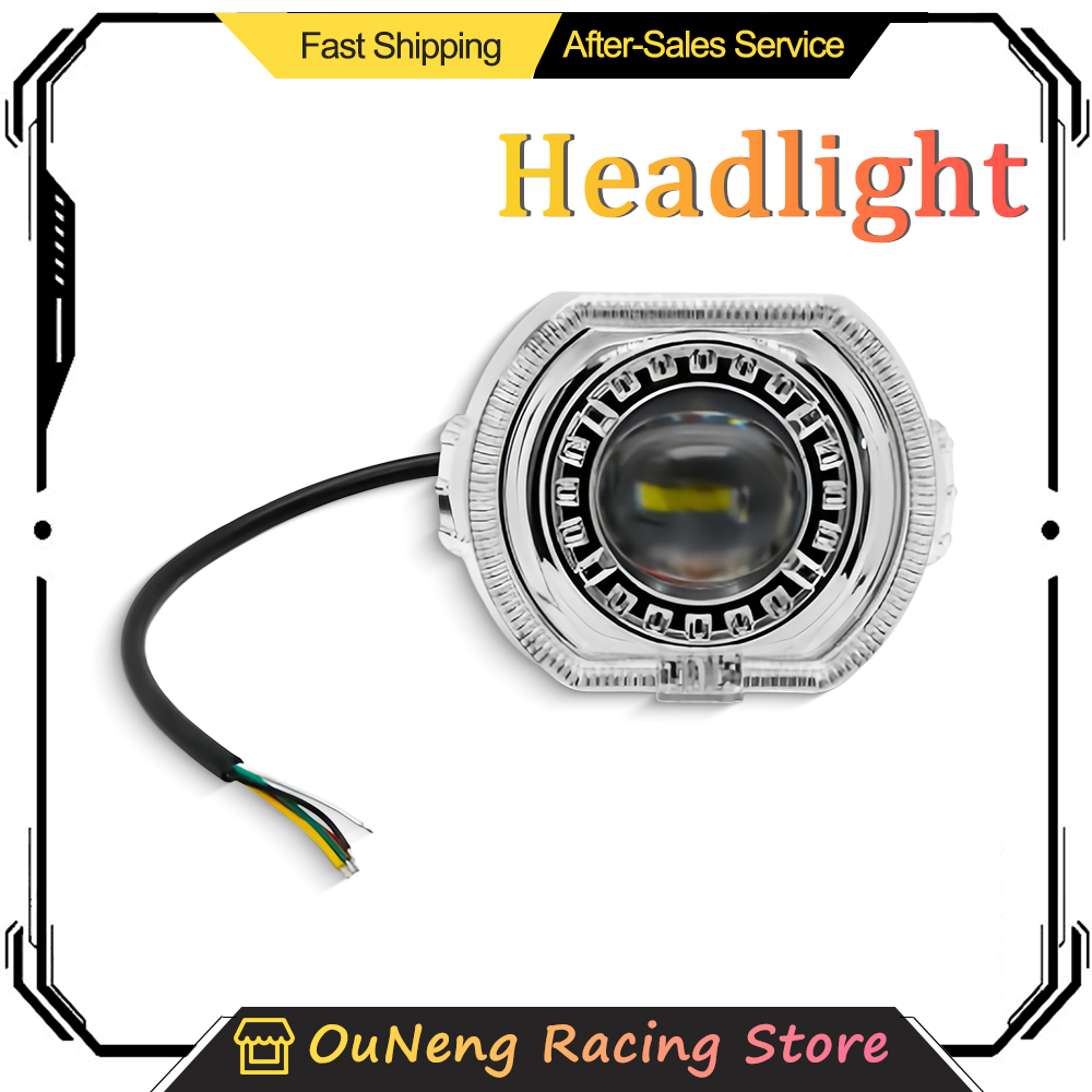Universal Motorcycle Led Headlight Projector - مصباح أمامي LED للدراجات النارية مقاس