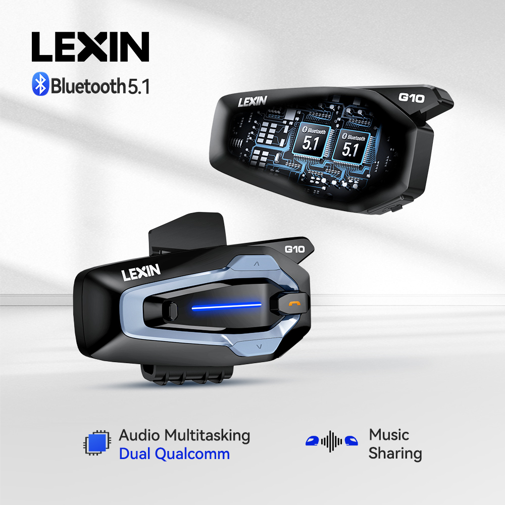 Universal Motorcycle Helmet Intercom Headset - نظام الاتصال الداخلي للدراجات النارية NEW-LEXIN