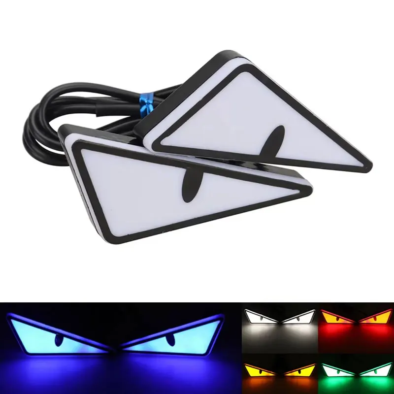 Universal Motorcycle Led Headlight Projector - مصباح LED عالمي للسيارات بتصميم عيون