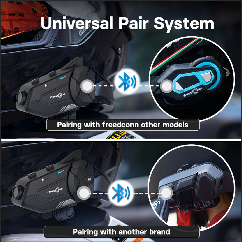 Freedconn دراجة نارية الاتصال  - مراجعة Universal Motorcycle Helmet Intercom Headset وسعره