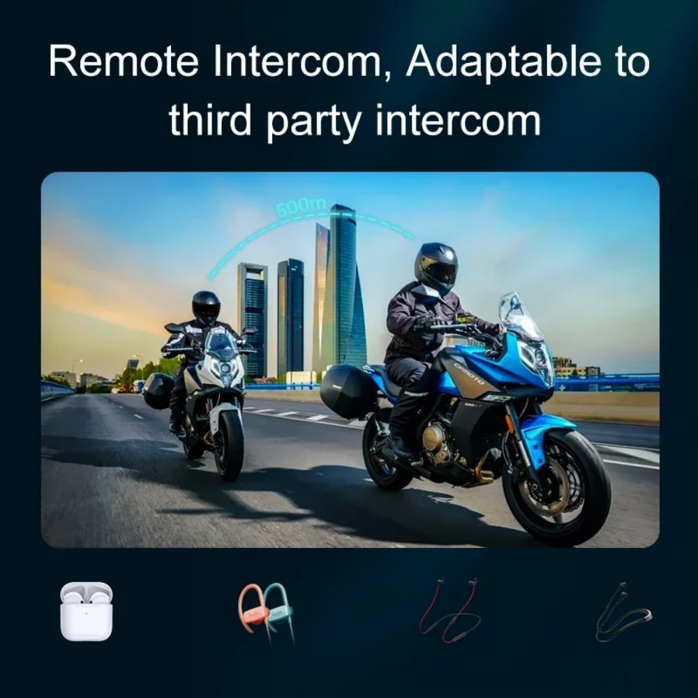 1 أو 2 قطعة سماعة رأس للاتصال  - مراجعة Universal Motorcycle Helmet Intercom Headset وسعره