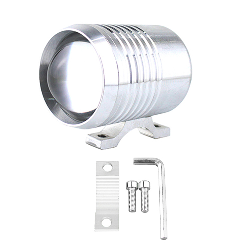 مصباح أمامي خارجي للدراجات الن - مراجعة Universal Motorcycle Led Headlight Projector وسعره