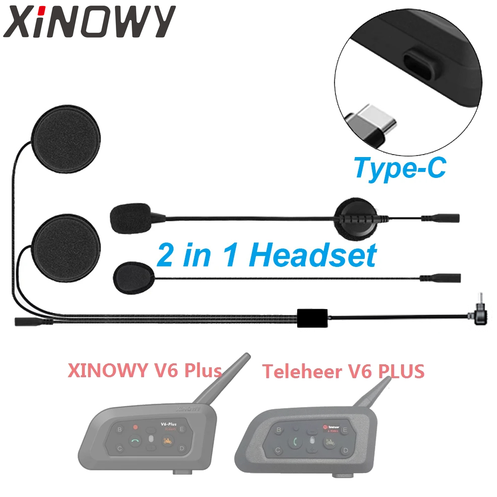 ملحقات سماعة أذن من نوع Type-C - مراجعة Universal Motorcycle Helmet Intercom Headset وسعره