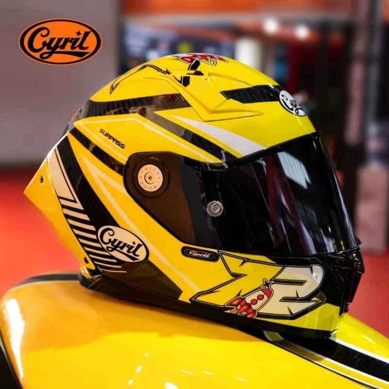 خوذة دراجة نارية CYRIL كاملة ا - مراجعة Carbon Fiber Lightweight Motorcycle Helmet وسعره