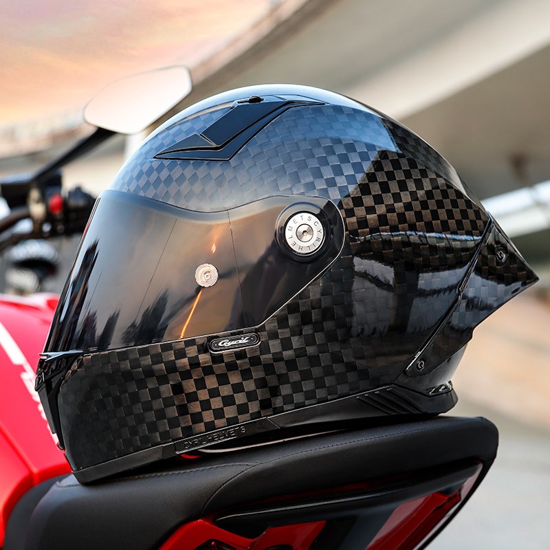 خوذة دراجة نارية CYRIL كاملة ا - مراجعة Carbon Fiber Lightweight Motorcycle Helmet وسعره