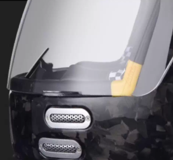 خوذة كاملة الوجه مصنوعة من ألي - مراجعة Carbon Fiber Lightweight Motorcycle Helmet وسعره