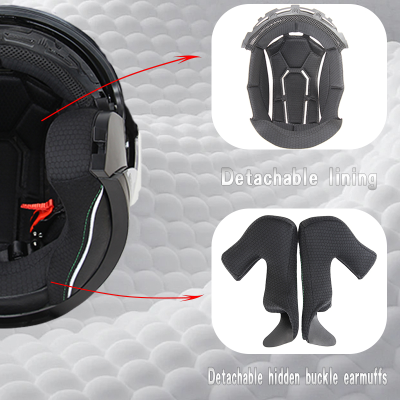 715 دراجة نارية المزدوج قناع ا - مراجعة Dual Visor Motorcycle Racing Helmet وسعره