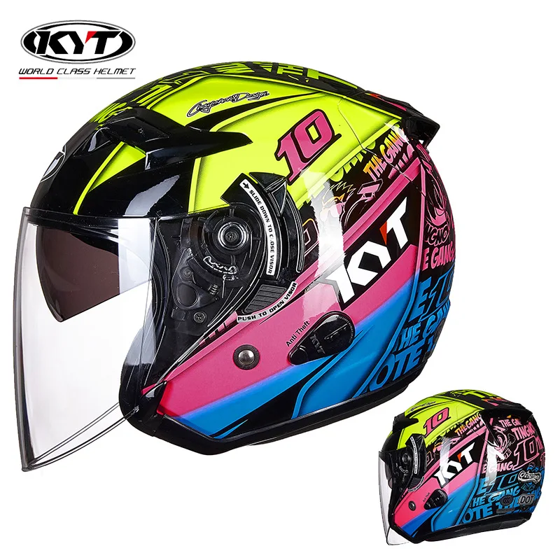 خوذة دراجة نارية مفتوحة من KYT - مراجعة Vintage Open Face Retro Helmet وسعره
