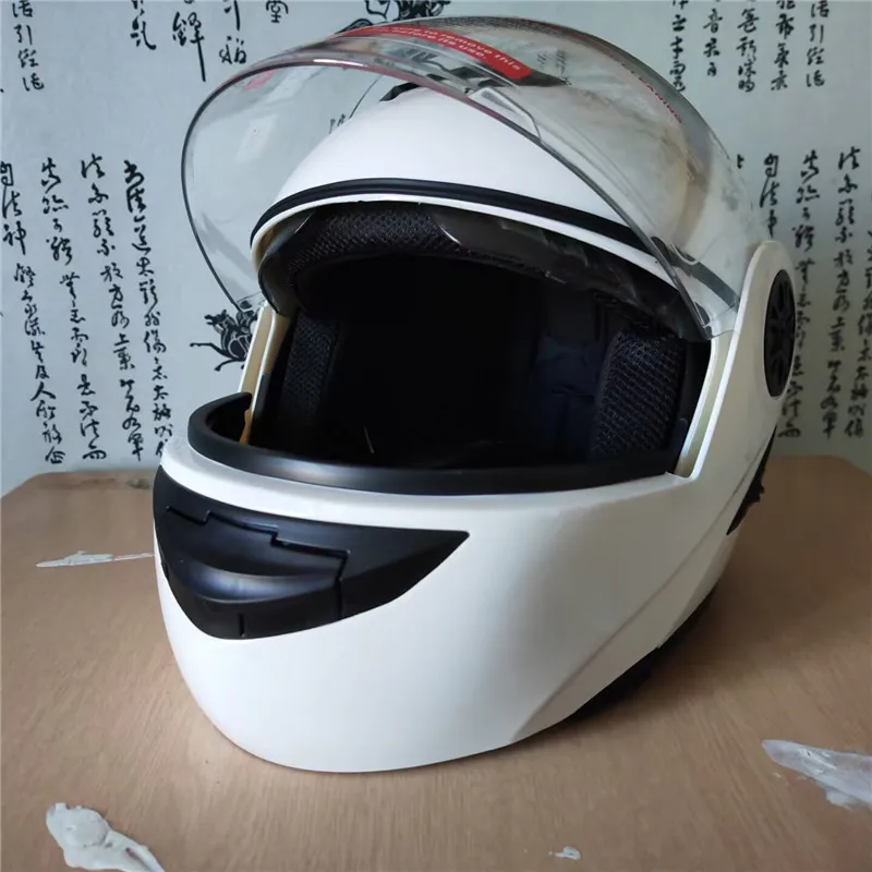 خوذة دراجة نارية قابلة للطي مع - مراجعة Motorcycle Helmet Inner Sun Visor Lens وسعره