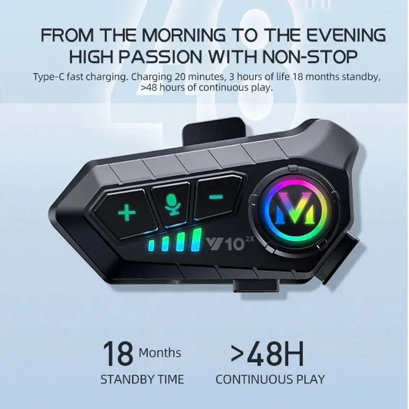 خوذة دراجة نارية لاسلكية Y10 2 - مراجعة Universal Motorcycle Helmet Intercom Headset وسعره