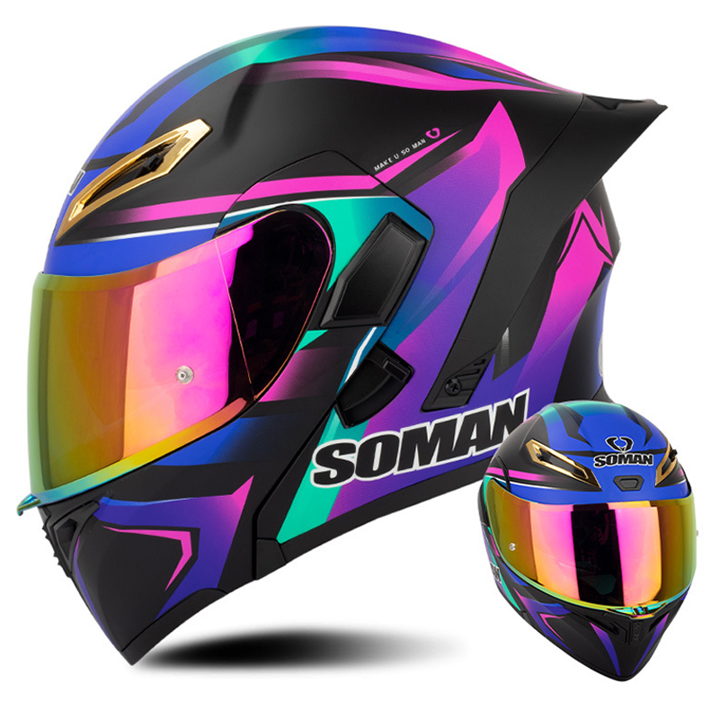 خوذة دراجة نارية معتمدة من نقط - مراجعة Modular Flip Up Motorcycle Helmet Dot Approved وسعره