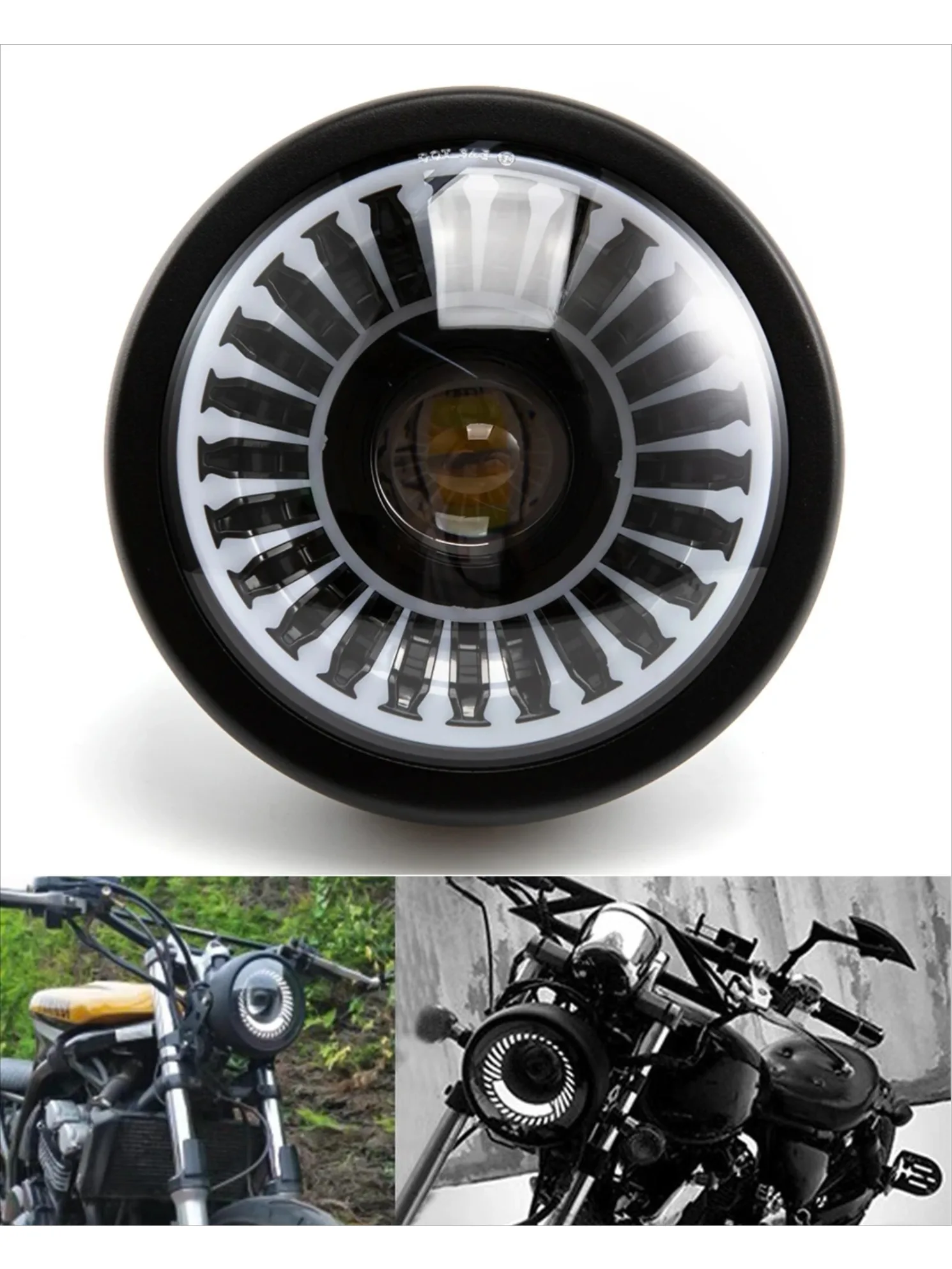 دراجة نارية 6.5 بوصة العالمي L - مراجعة Universal Motorcycle Led Headlight Projector وسعره
