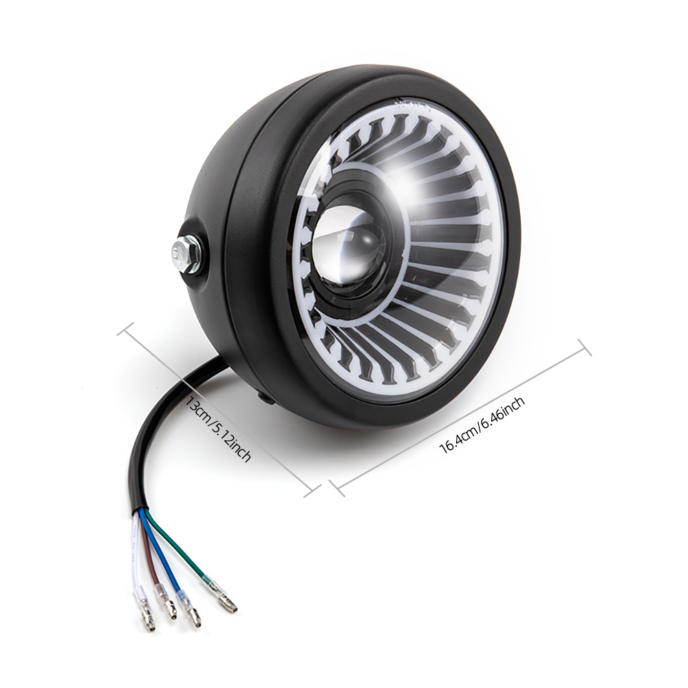 دراجة نارية 6.5 بوصة العالمي L - مراجعة Universal Motorcycle Led Headlight Projector وسعره