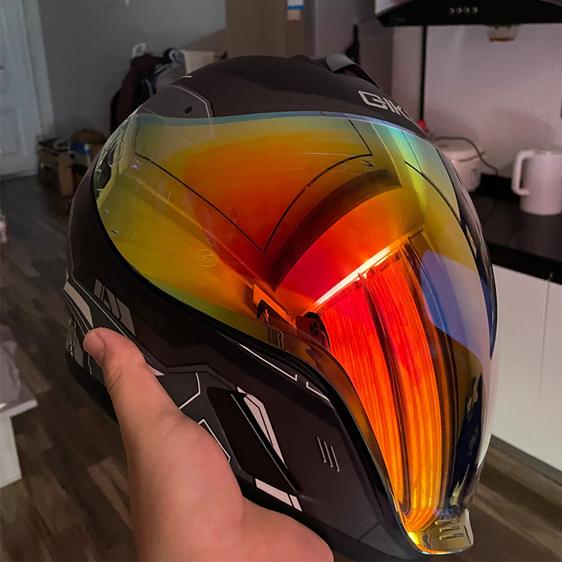 خوذة دراجة نارية كاملة الوجه ل - مراجعة Quick Release Buckle Motorcycle Helmet وسعره