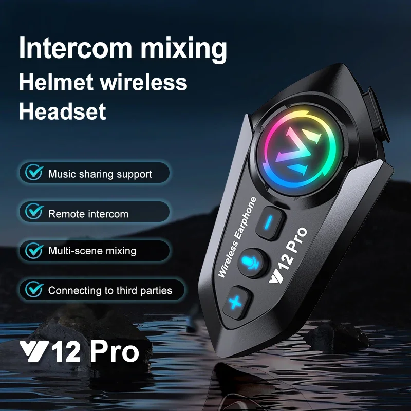 خوذة دراجة نارية Y12 Pro مع بل - مراجعة Full Face Motorcycle Helmet With Bluetooth وسعره