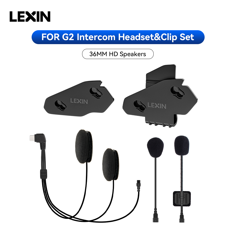LEXIN-G2 دراجة نارية سماعة رأس - مراجعة Universal Motorcycle Helmet Intercom Headset وسعره