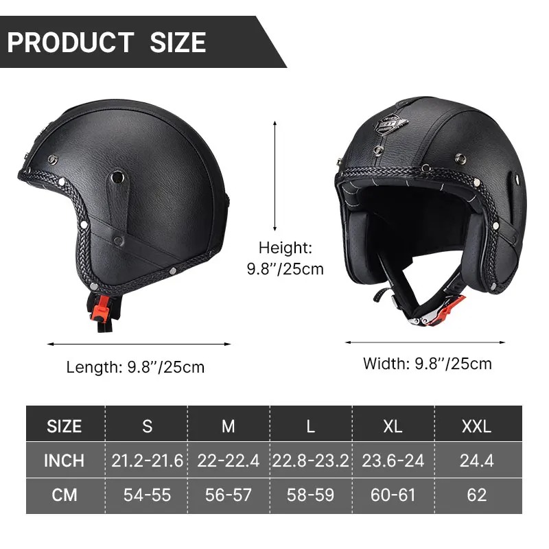 خوذة KAESE الكلاسيكية الرمادية - مراجعة Vintage Open Face Retro Helmet وسعره